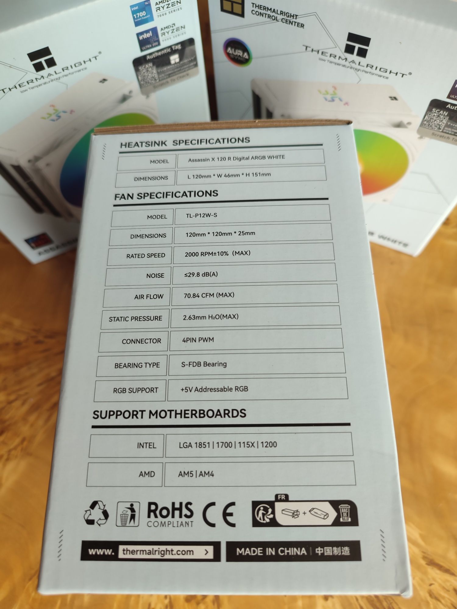 Кулер для процесора TERMALRIGHT Assassin X 120 R Digital ARGB