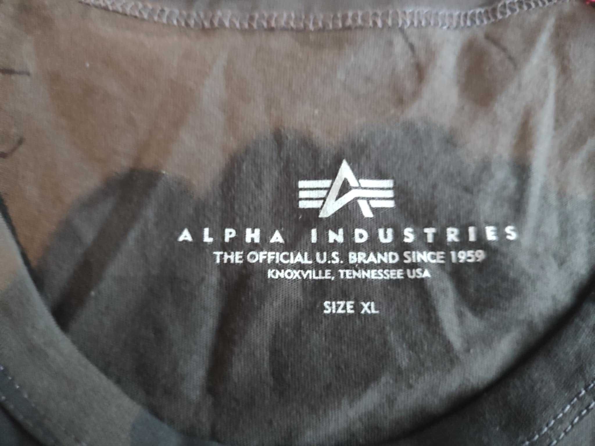 t shirt tank top ALPHA INDUSTRIES  MORO jak nowa