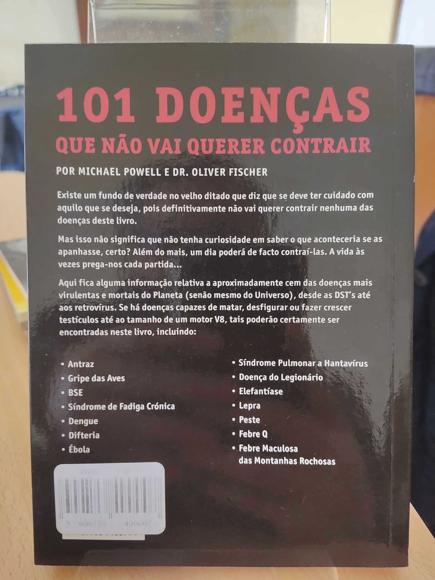 Livro “101 doenças que não vai querer contrair”