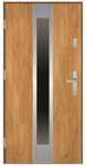 Drzwi stalowe wejściowe 72mm SI-04 INOX Winchester 90 Lewe/prawe