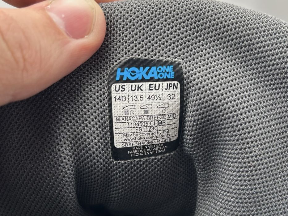 Оригінал! Зимові ботінки Hoka Anacapa Vibram 49 розмір 03947