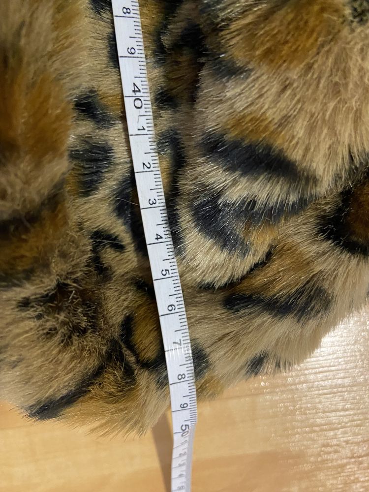 Torebka damska leopard miękka 22 x 49 cm plus rączka Vintage