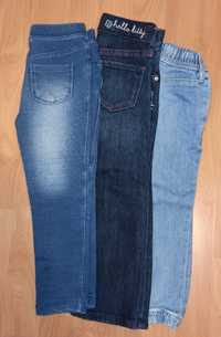 Spodnie/jeansy H&M, dresy rozmiar 98