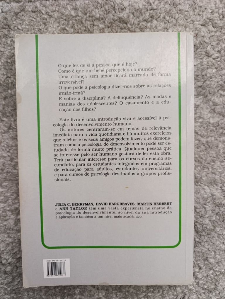 A Psicologia do Desenvolvimento Humano (portes incluídos)