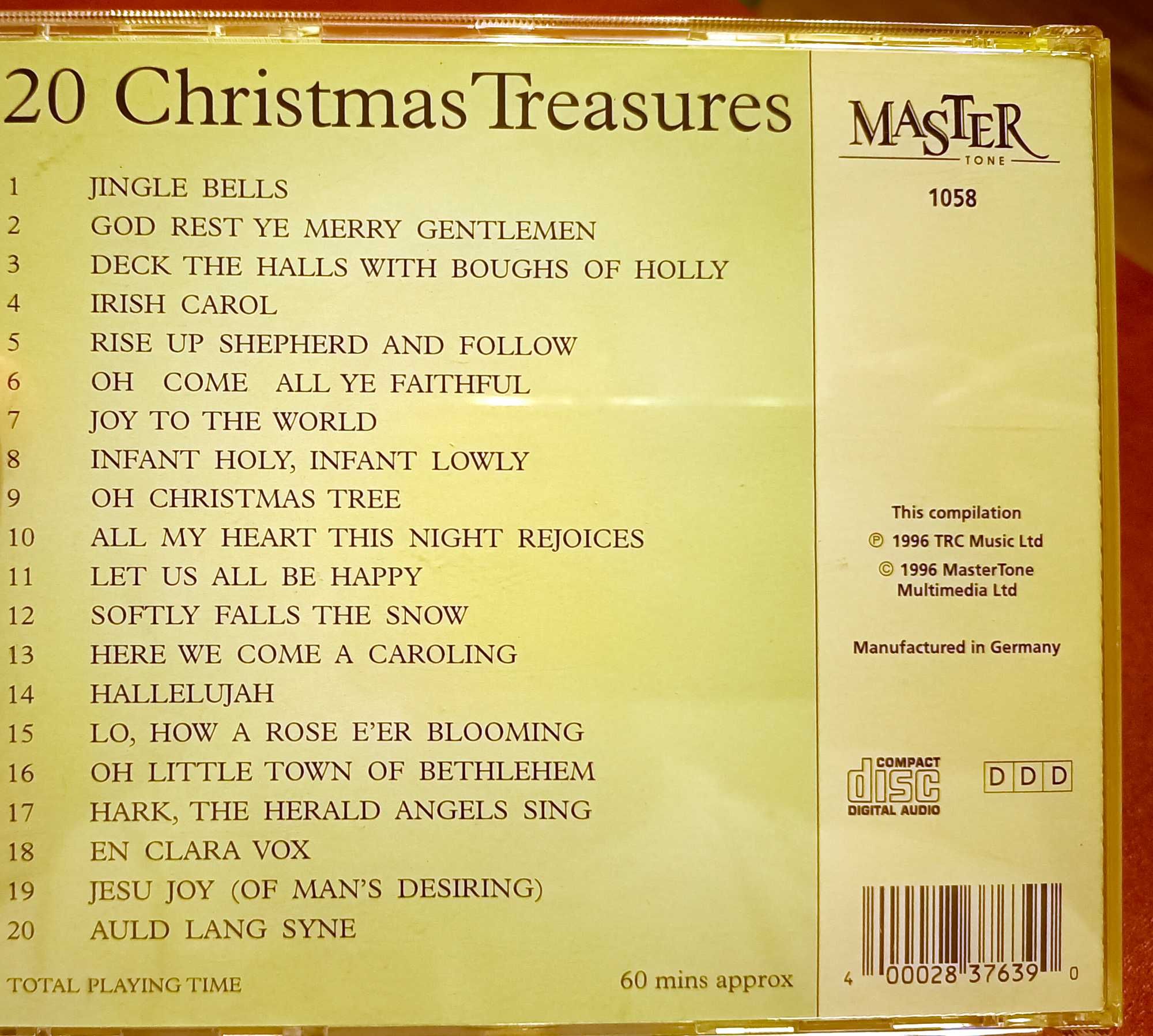 płyta cd 20 christmas treasures