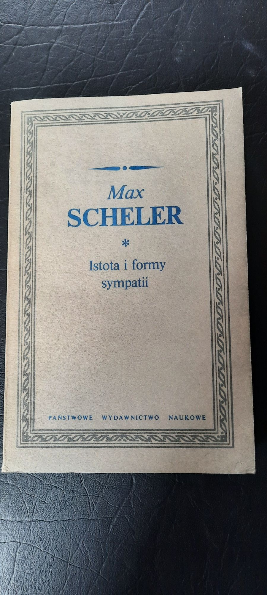 Max scheler istota i formy sympatii Książka filozofia filozoficzna
