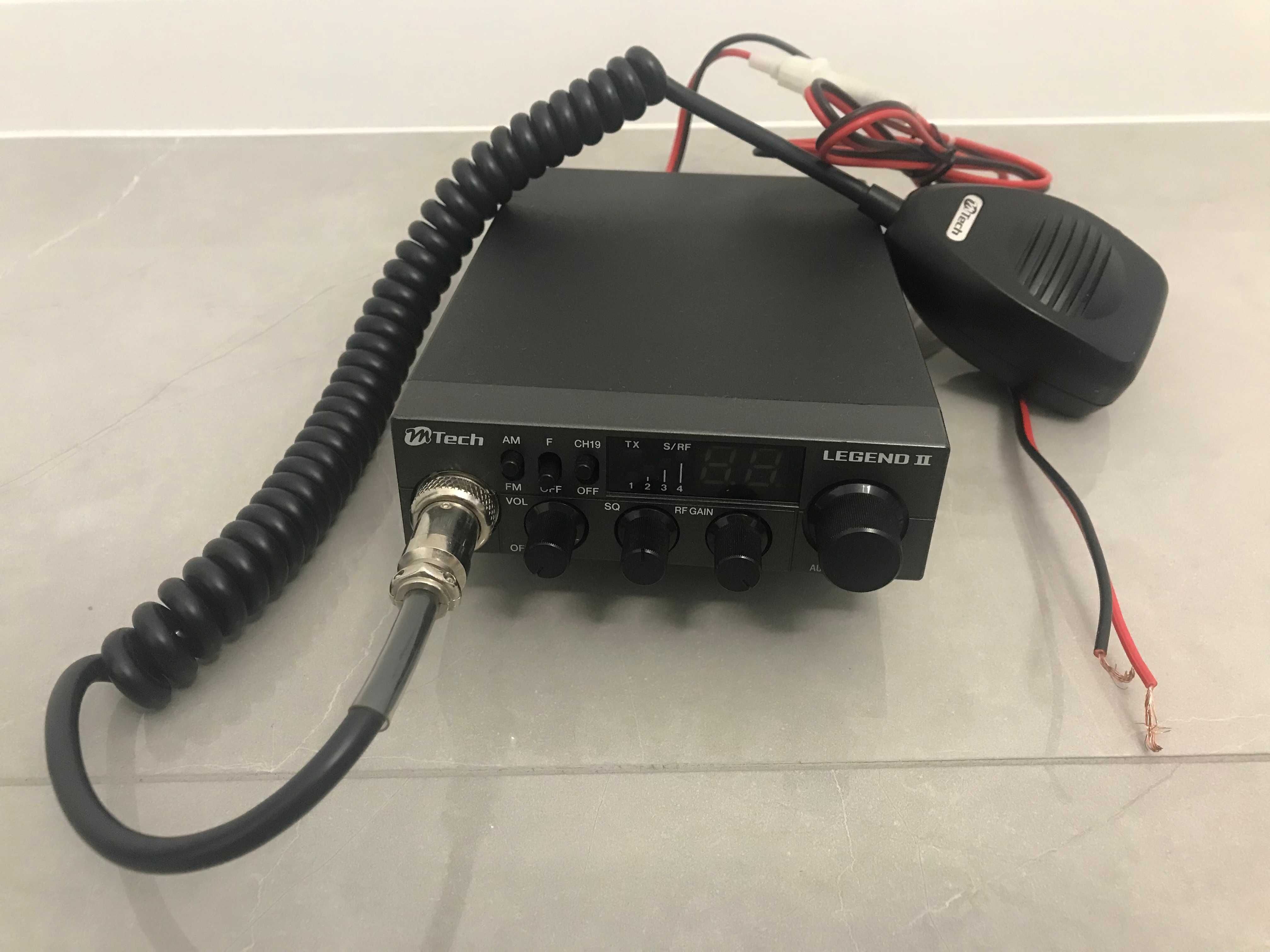 CB Radio m-Tech Legend 2 z gruszką + antena Sirio 100cm