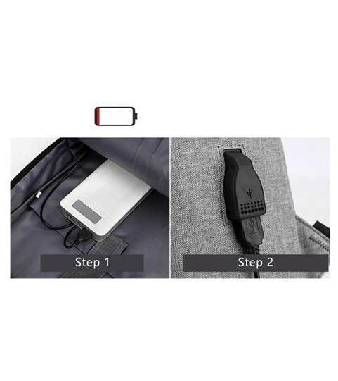 Mochila Multifunções 15.6'', Impermeável, com Ranhura para cabo Goeik