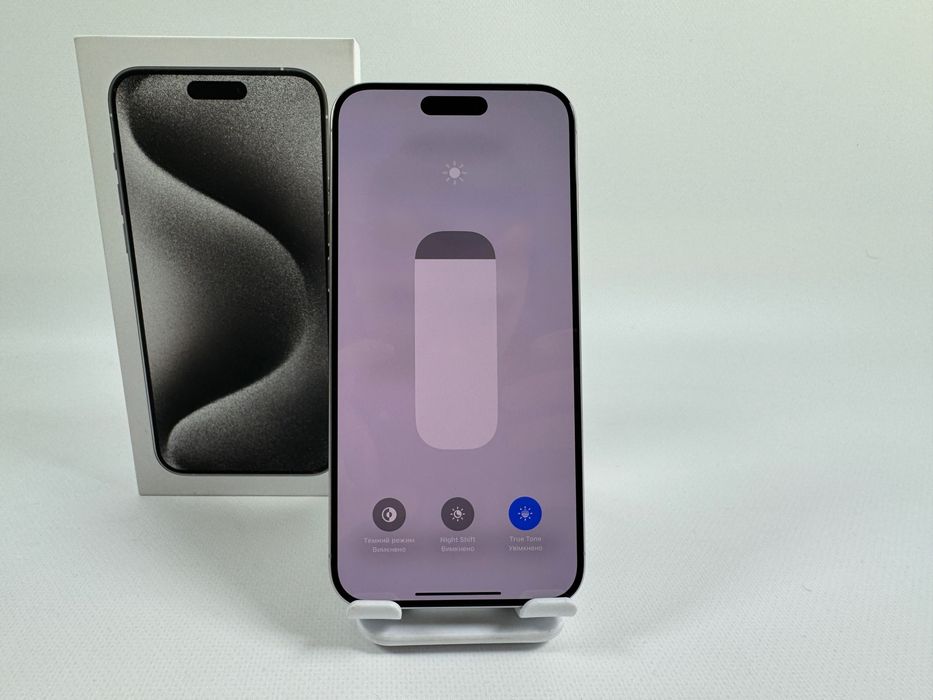 iPhone 15 Pro Max 256GB White MU673 e-sim Магазин Neverlock АКБ 94%