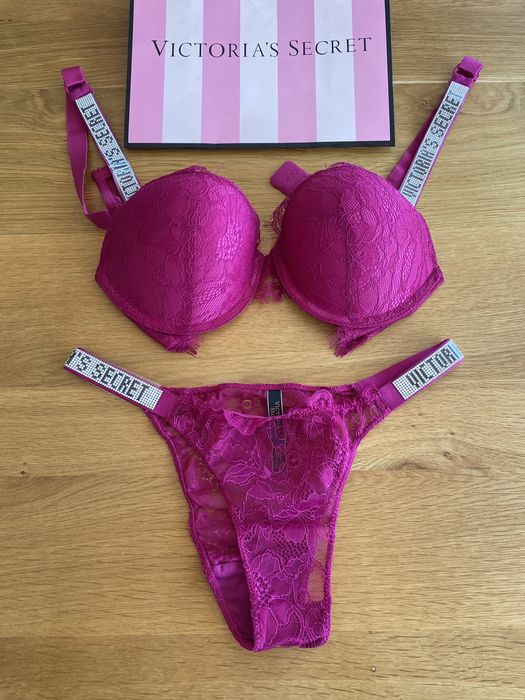 NOWY komplet bielizny Victoria’s Secret rozmiar C75 stanik + majtki