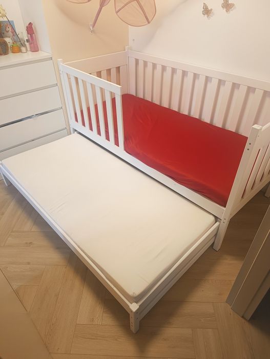 Łóżko piętrowe 80 x 180 lano meble Emilka białe