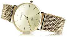 Złoty zegarek męski 14k Geneve z bransoletką złotą mw004ydy&mbw021y W