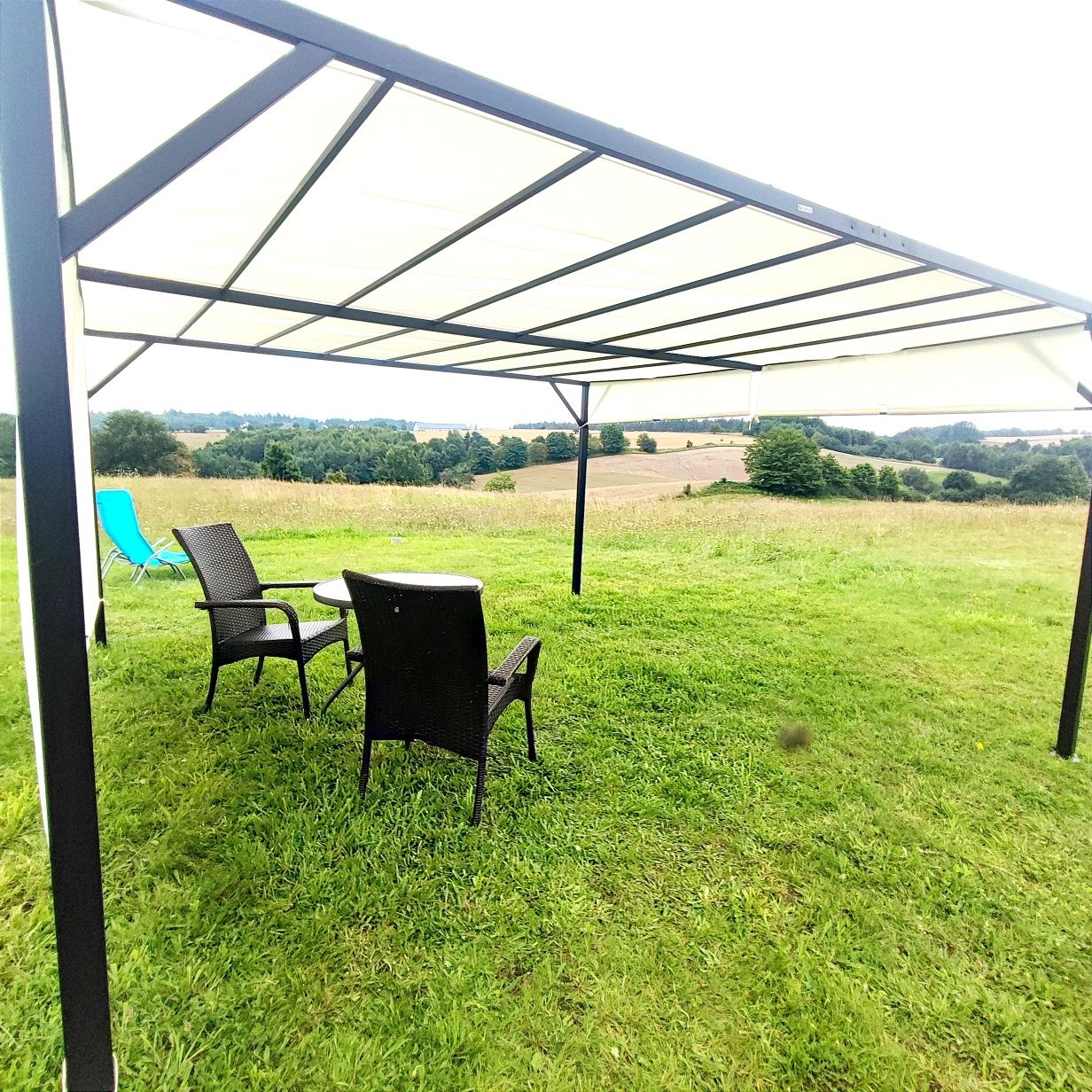 Jurta, Glamping, Namiot, Domek na Kaszubach, wakacje, Jacuzzi balia