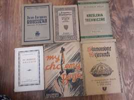Kolekcja zabytkowych książek przedwojenne i powojenne