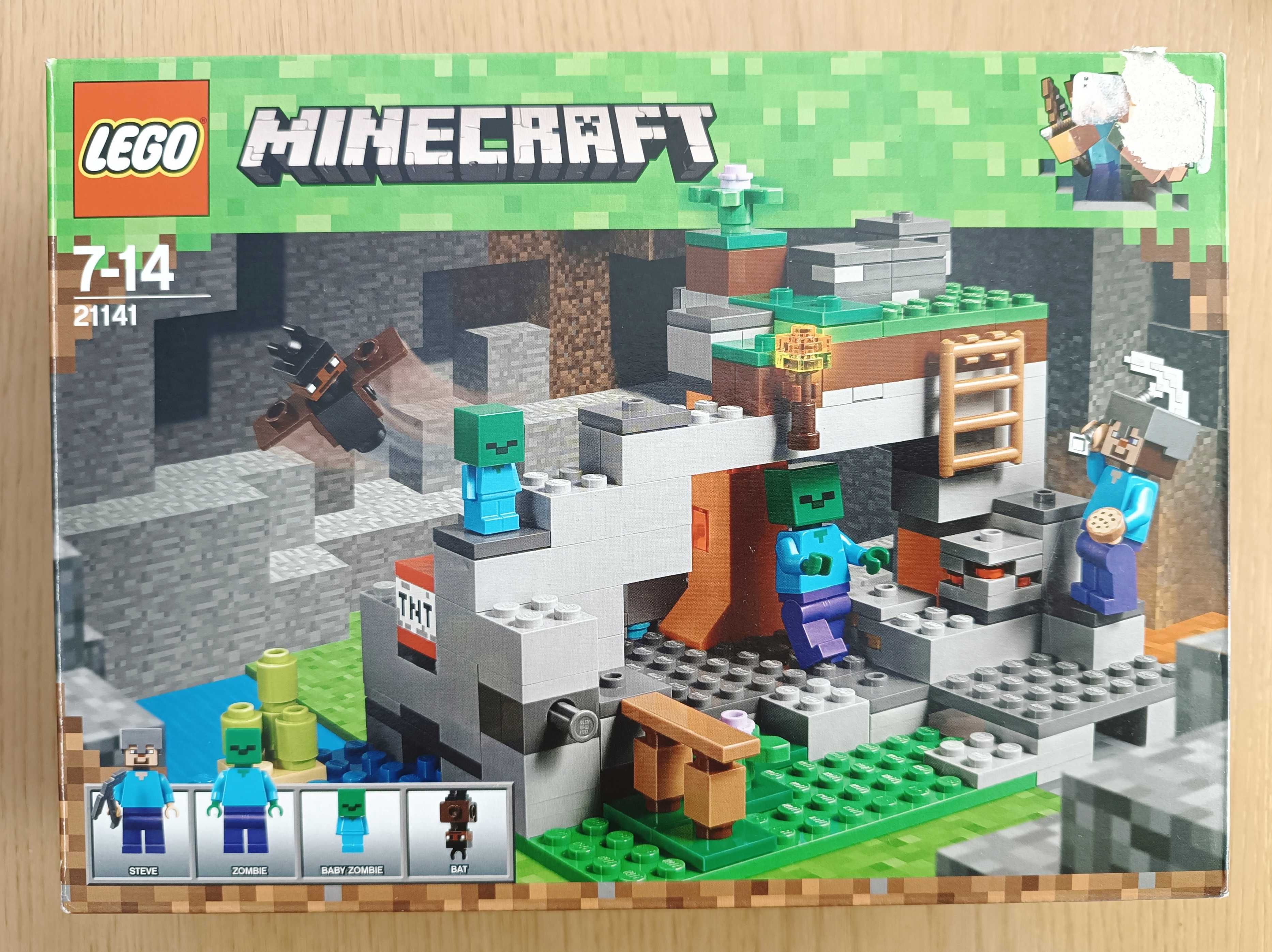 LEGO Minecraft 21141 Jaskinia Zombie Stan Idealny