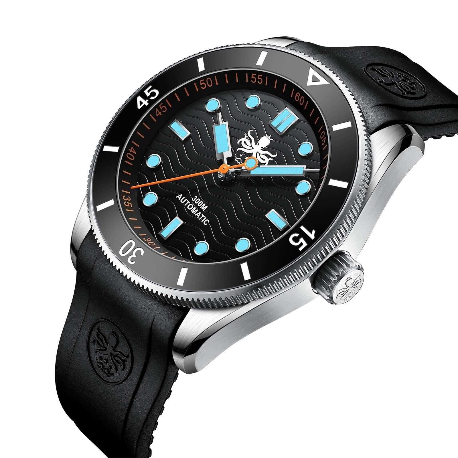 ZEGAREK PHOIBOS Wave Master 300m PY09CR No Date Diver nowy