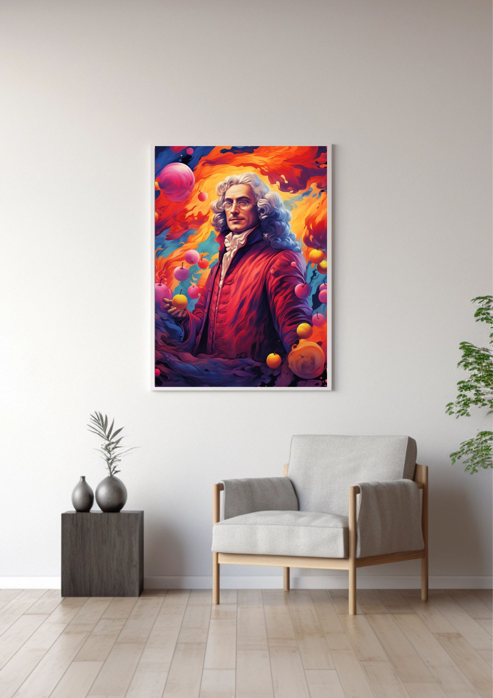 Piękne Umysły - Newton plakat A3 (29,7 x 42cm)