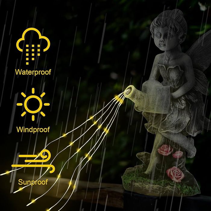 Dekoracja słoneczna dla zewnętrznych figur ogrodowych