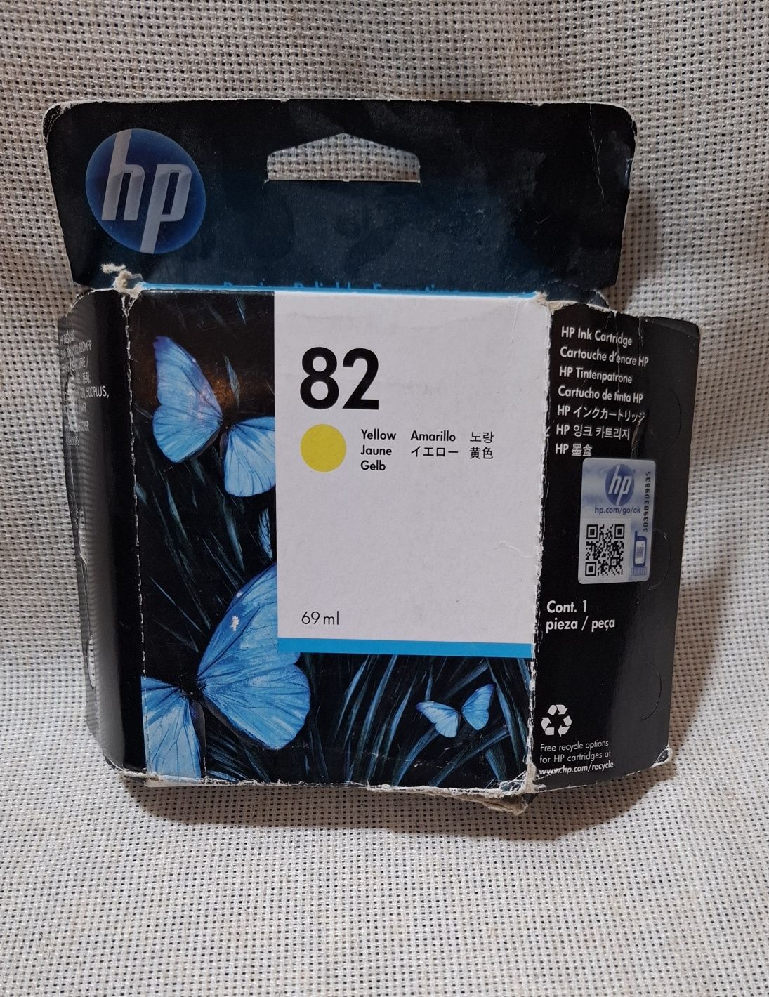 Картридж оригінальний HP 82 Yellow C4913A