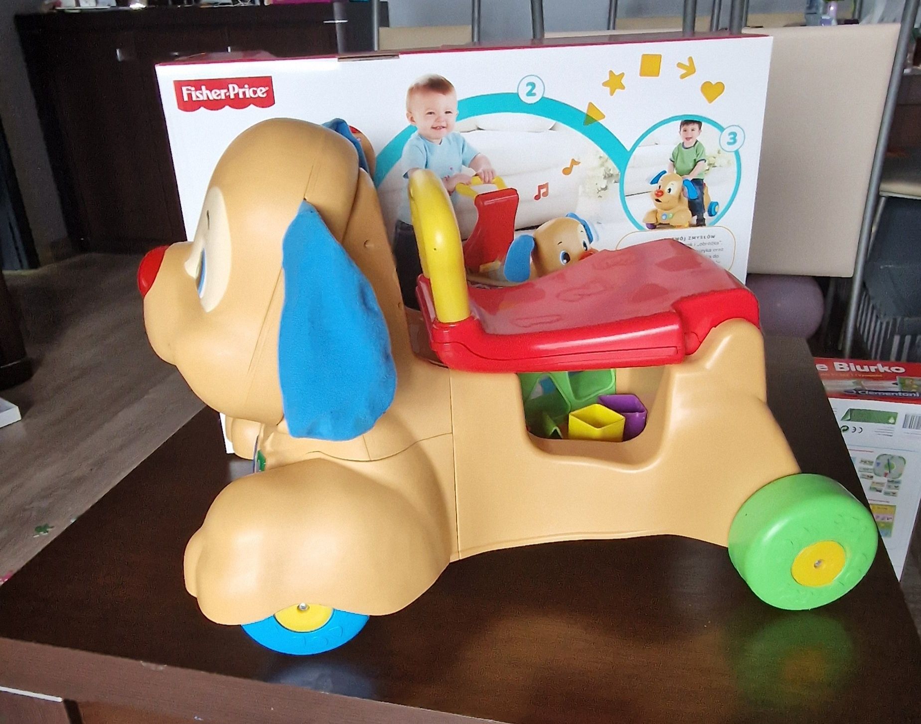 Chodzik Jeździk Pchacz Piesek Fisher Price