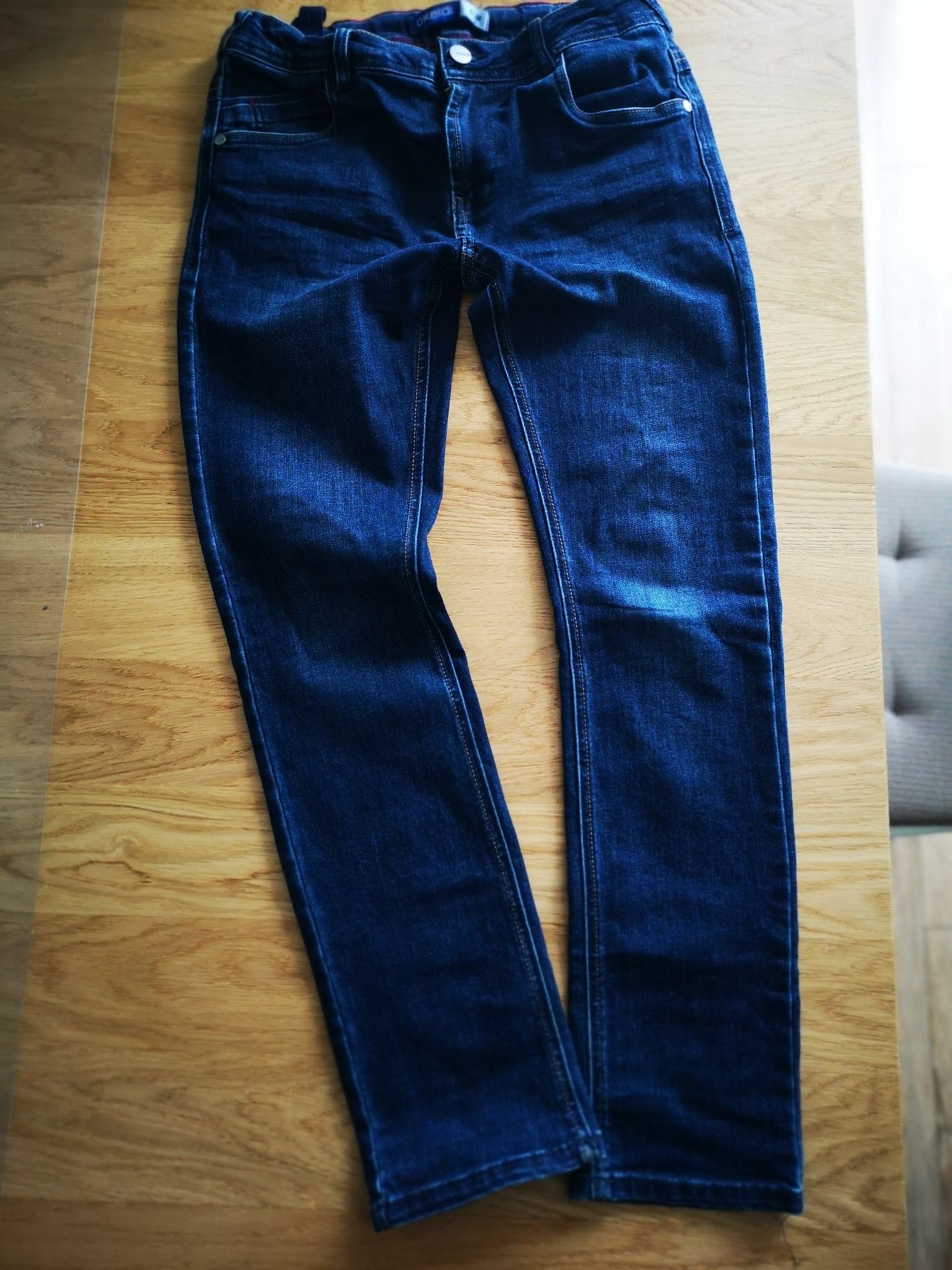 Spodnie dżinsowe Okaidi slim r. 152 Jeans