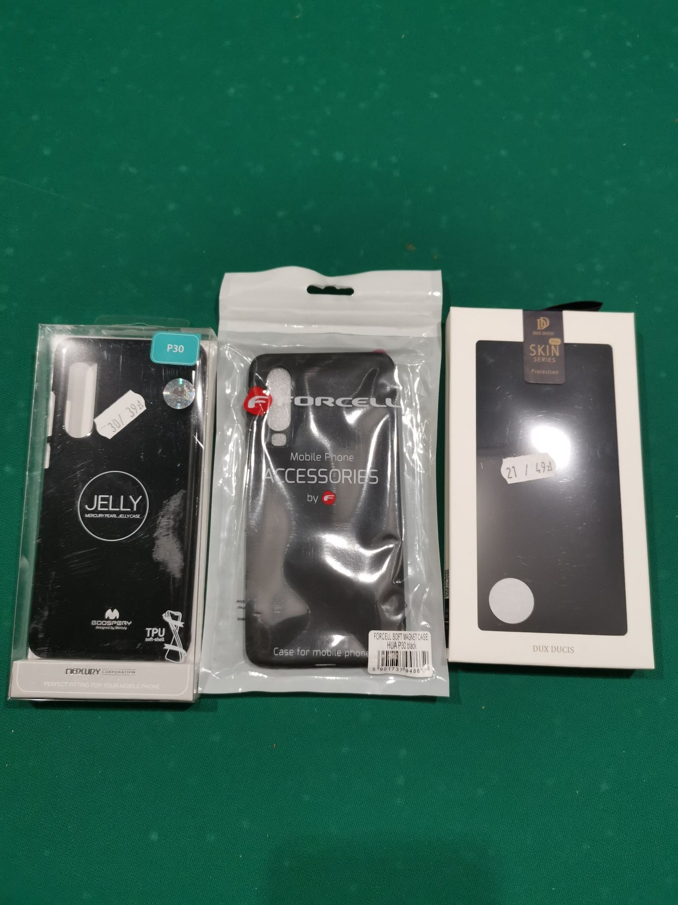 Komplet 3 sztuk etui plecki case futerał pokrowiec do Huawei P30