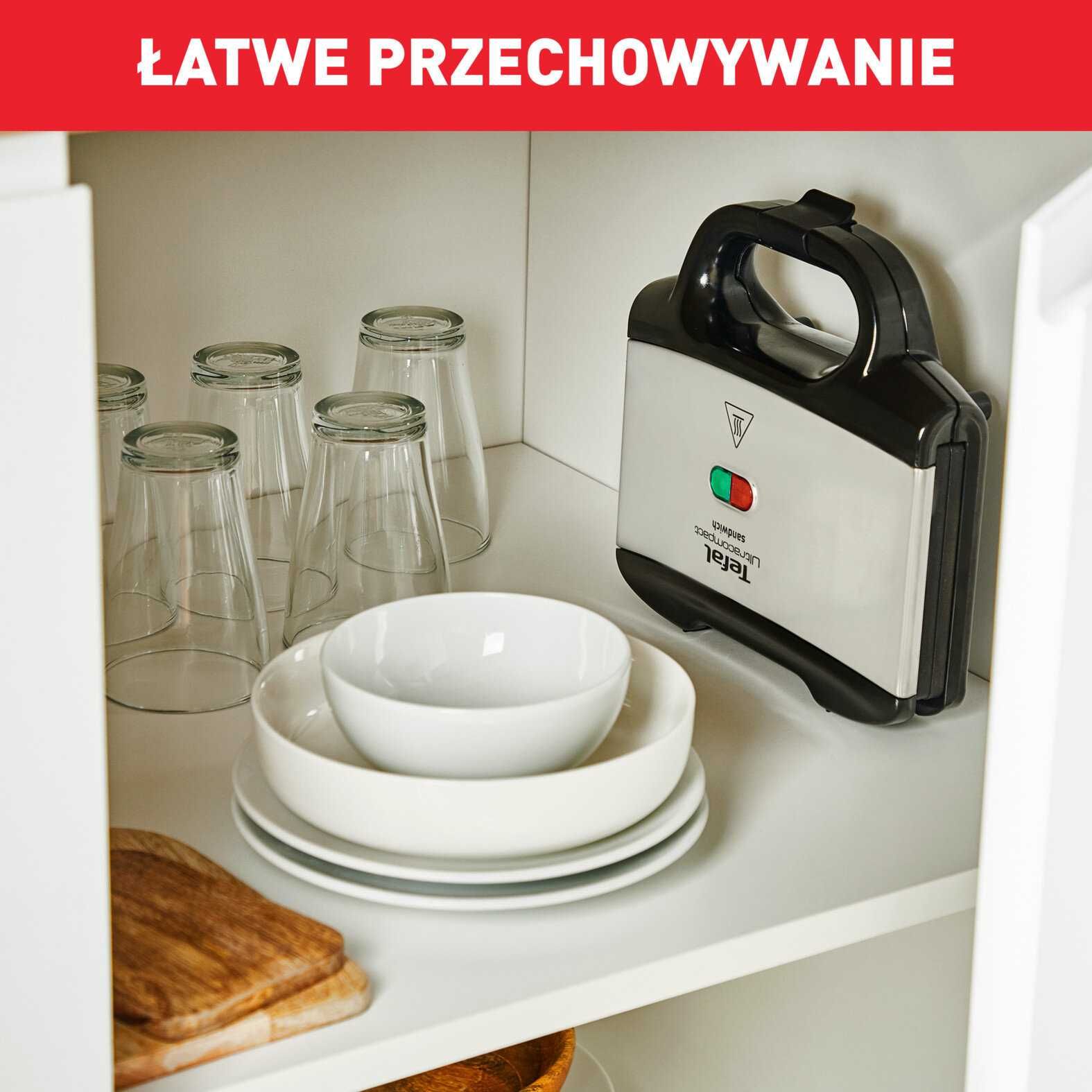 NOWY Toster Tefal 700W Opiekacz Do Kanapek NIEPRZYWIERAJĄCA POWŁOKA
