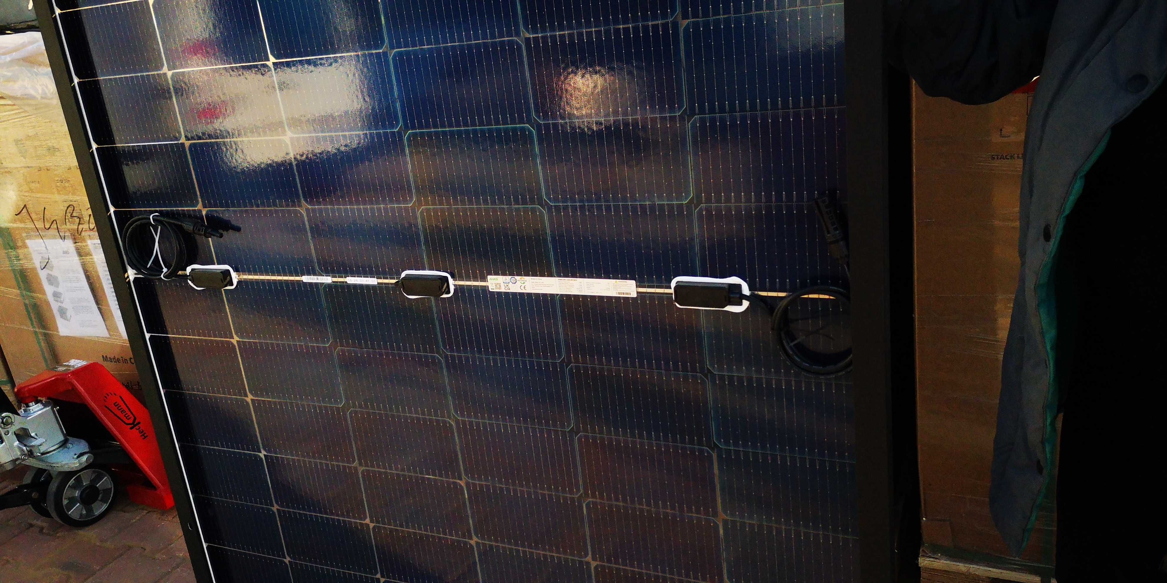 Moduł fotowoltaiczny Panel Jinko 430Wp Bifacial Transparent Dowóz