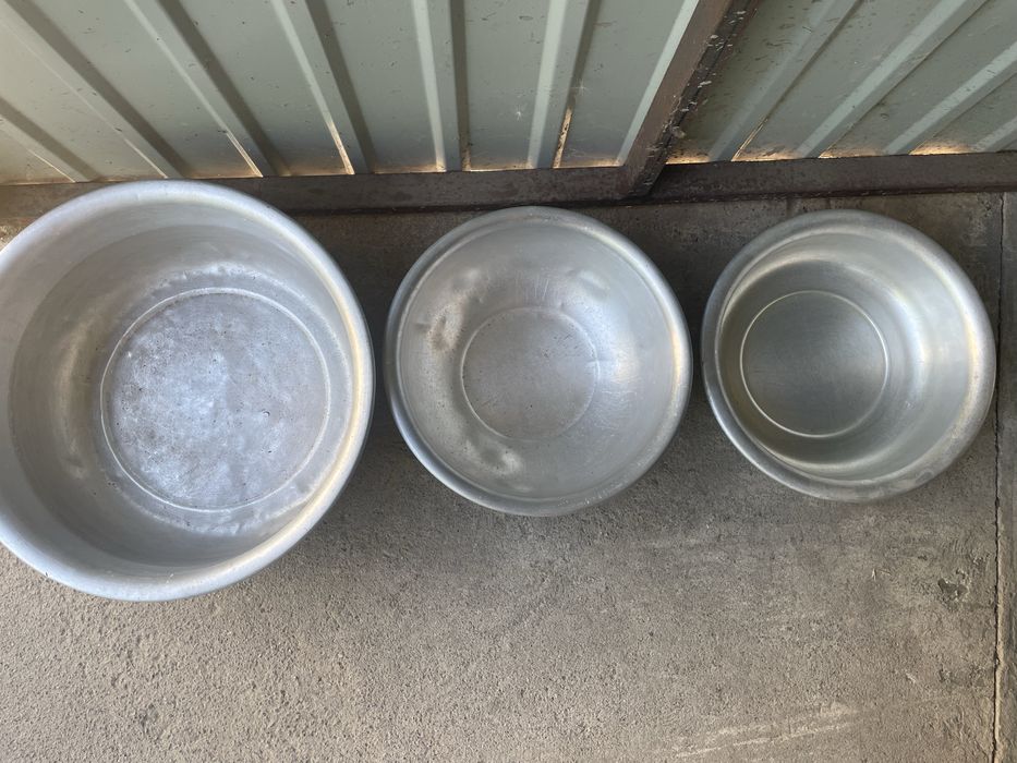 Алюміневі миски 15,8,6 літрів