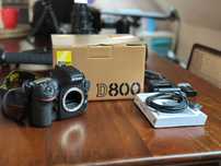 Nikon D800 - body, dodatkowy akumulator, komplet, przebieg 31tys.