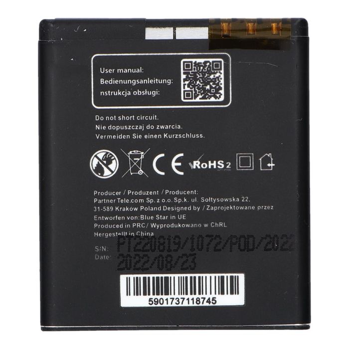 Bateria do Nokia N95 / N93i / E65 1100 mAh Blue Star Premium