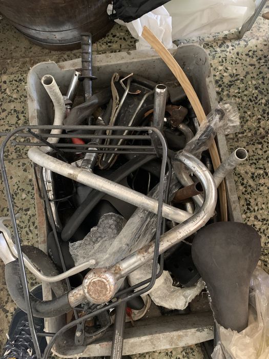 Material antigo bicicletas