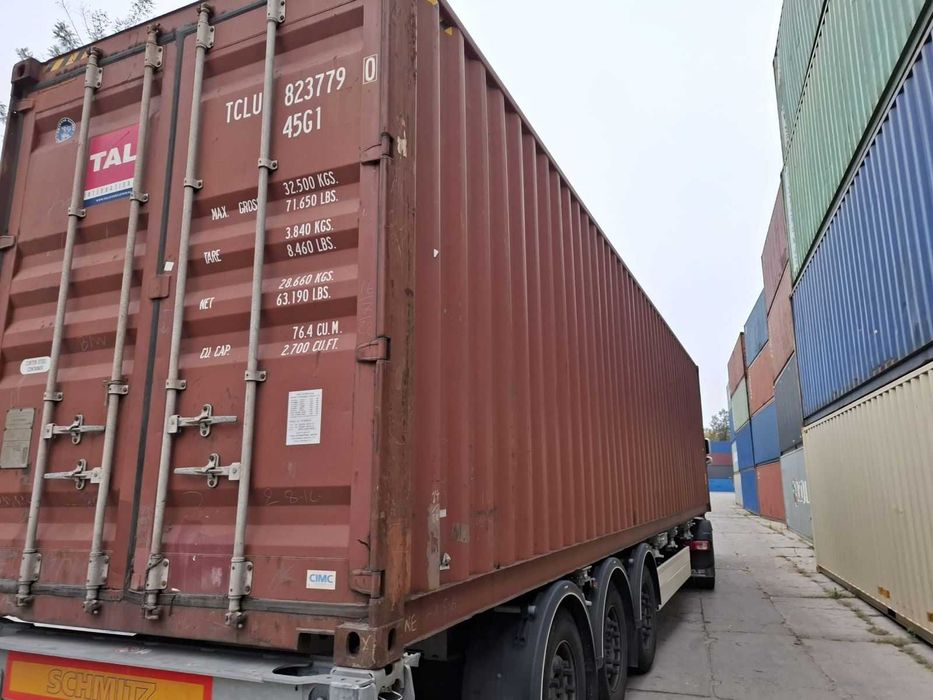 Kontener Morski 40HC Magazynowy 12x2,5x2,9 Transport z Rozładunkiem