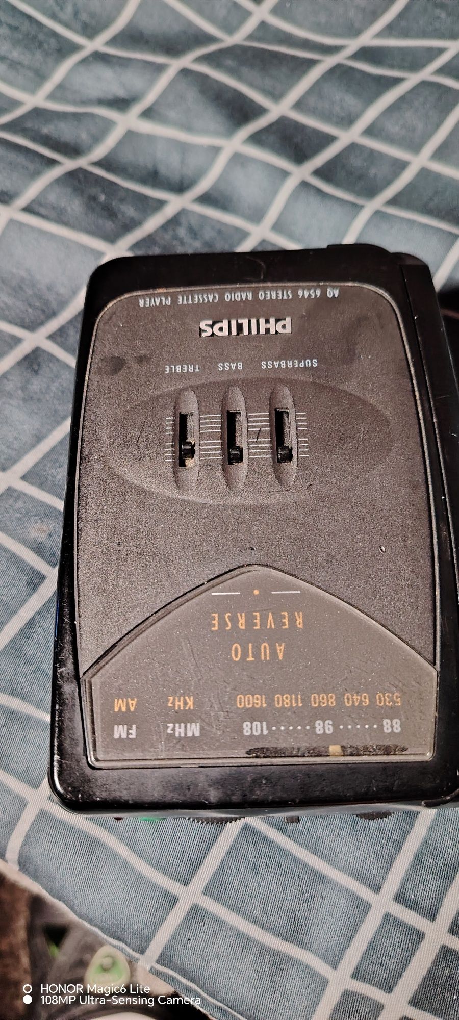 Walkman philips radio auto rewers.