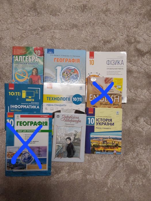 Підручники для 10 класу