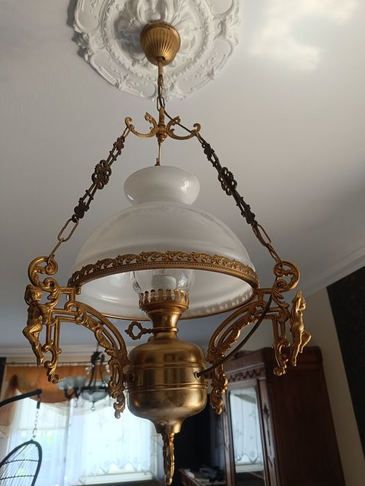 Stara lampa wisząca,sufitowa że zdjęć