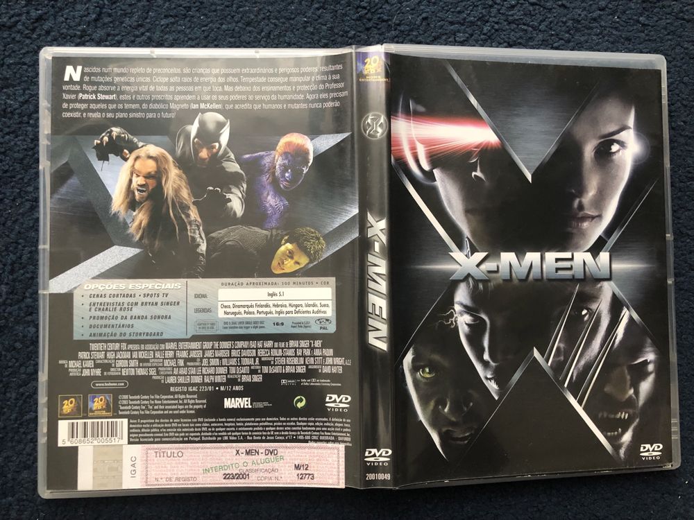 X-men 1 - Edição Ano 2001 Dolby Digital 5.1 Disco 9 Gigas (Portes CTT GRÁTIS)