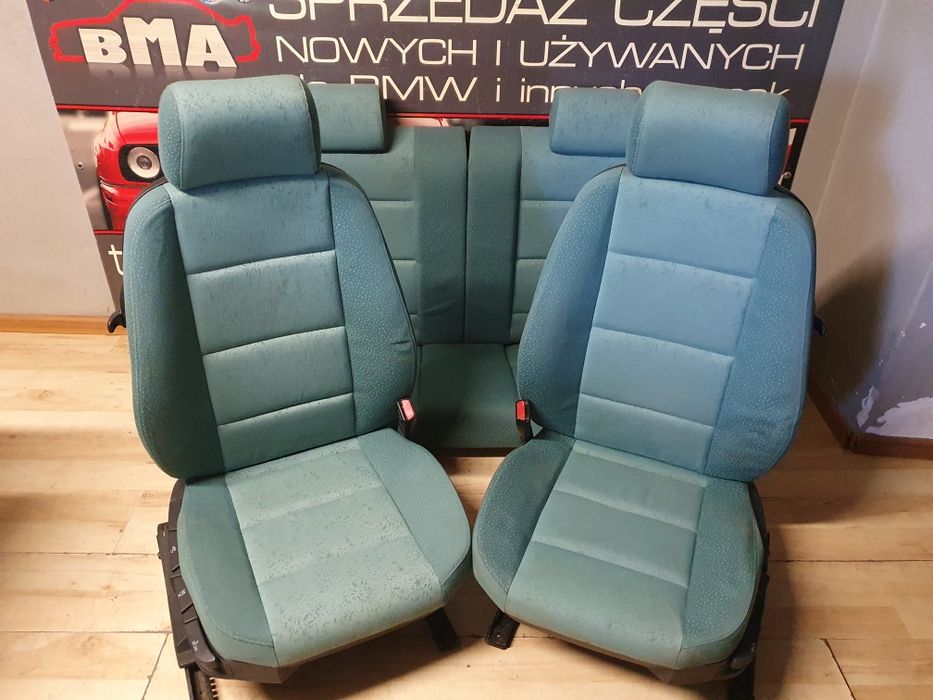 BMW E36 Compact Fotele Kanapa Zielone Polift Tkanina Ammonit/Tuerkis