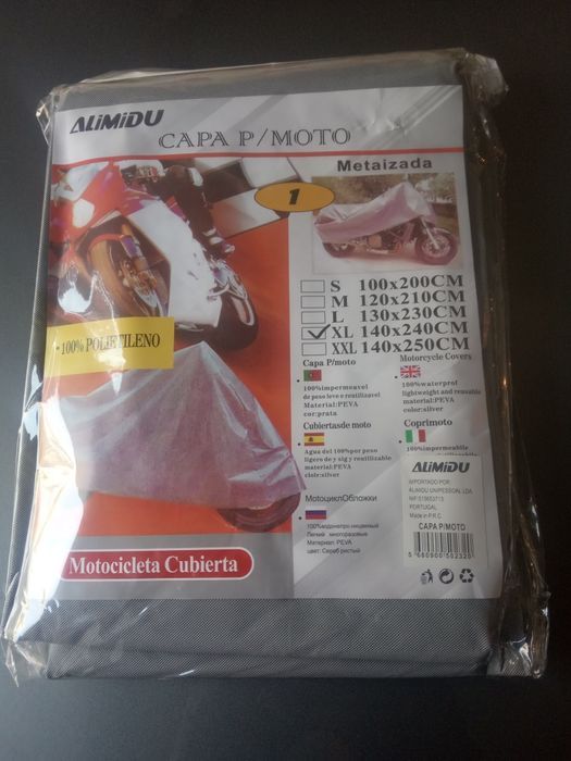 Capa para motas ou bicicletas 2,4 x 1,4 m TM-XL