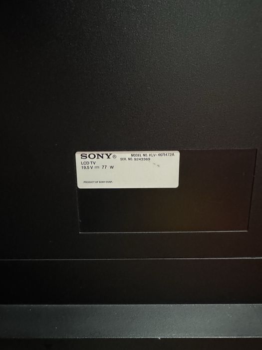 Tv sony estragada