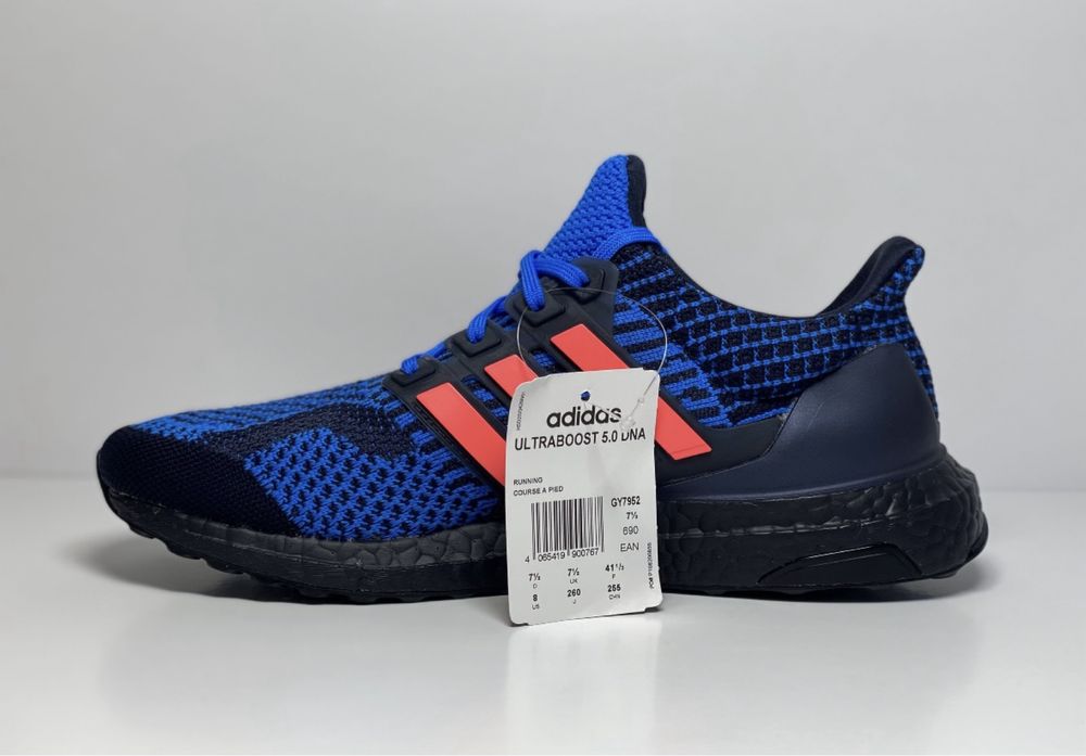 Кросівки Adidas ULTRABOOST 5.0 DNA SHOES BLACK/BLUE GY7952. Оригінал.