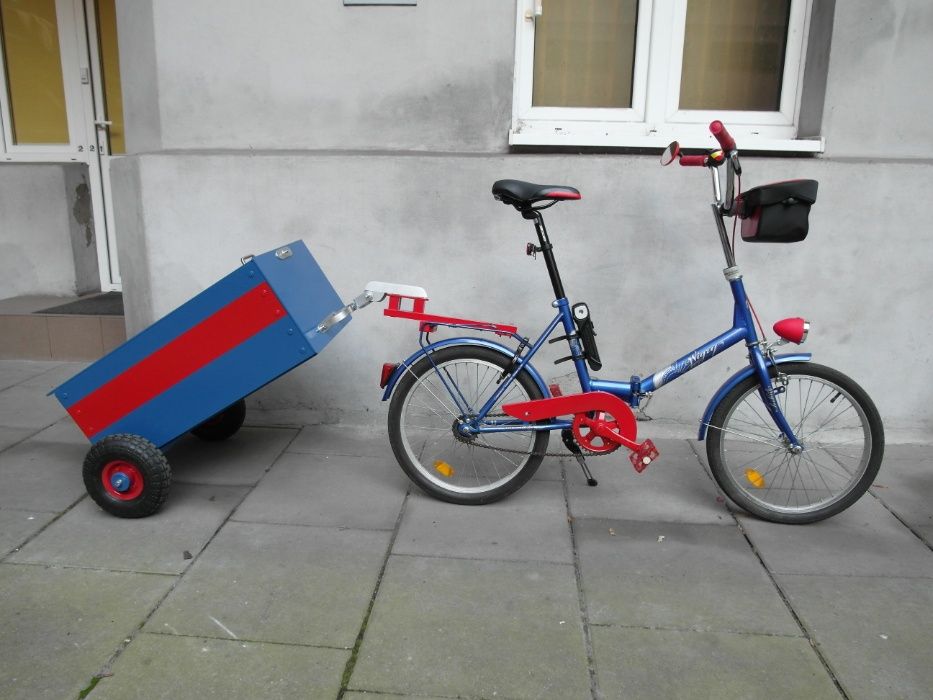 Przyczepka rowerowa RĘCZNIE WYKONANA, JEDYNY egzemplarz