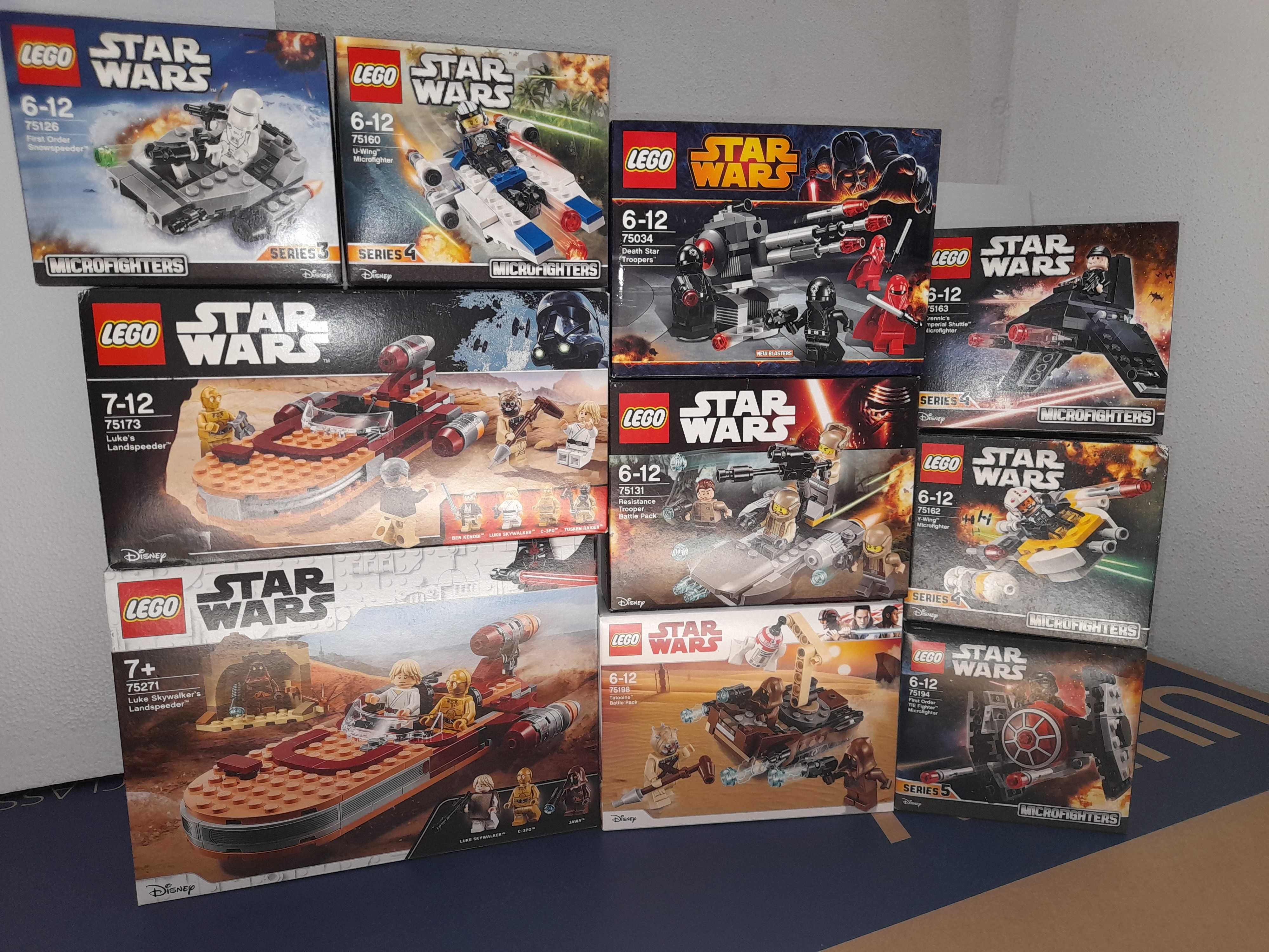 Lego Star Wars - caixas seladas - 85+ REFERÊNCIAS