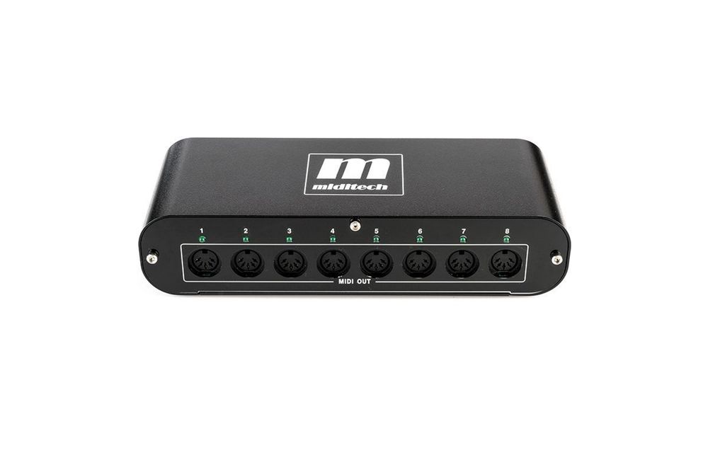 Interface MIDI USB Miditech 8×8 – 2 anos garantia – como novo