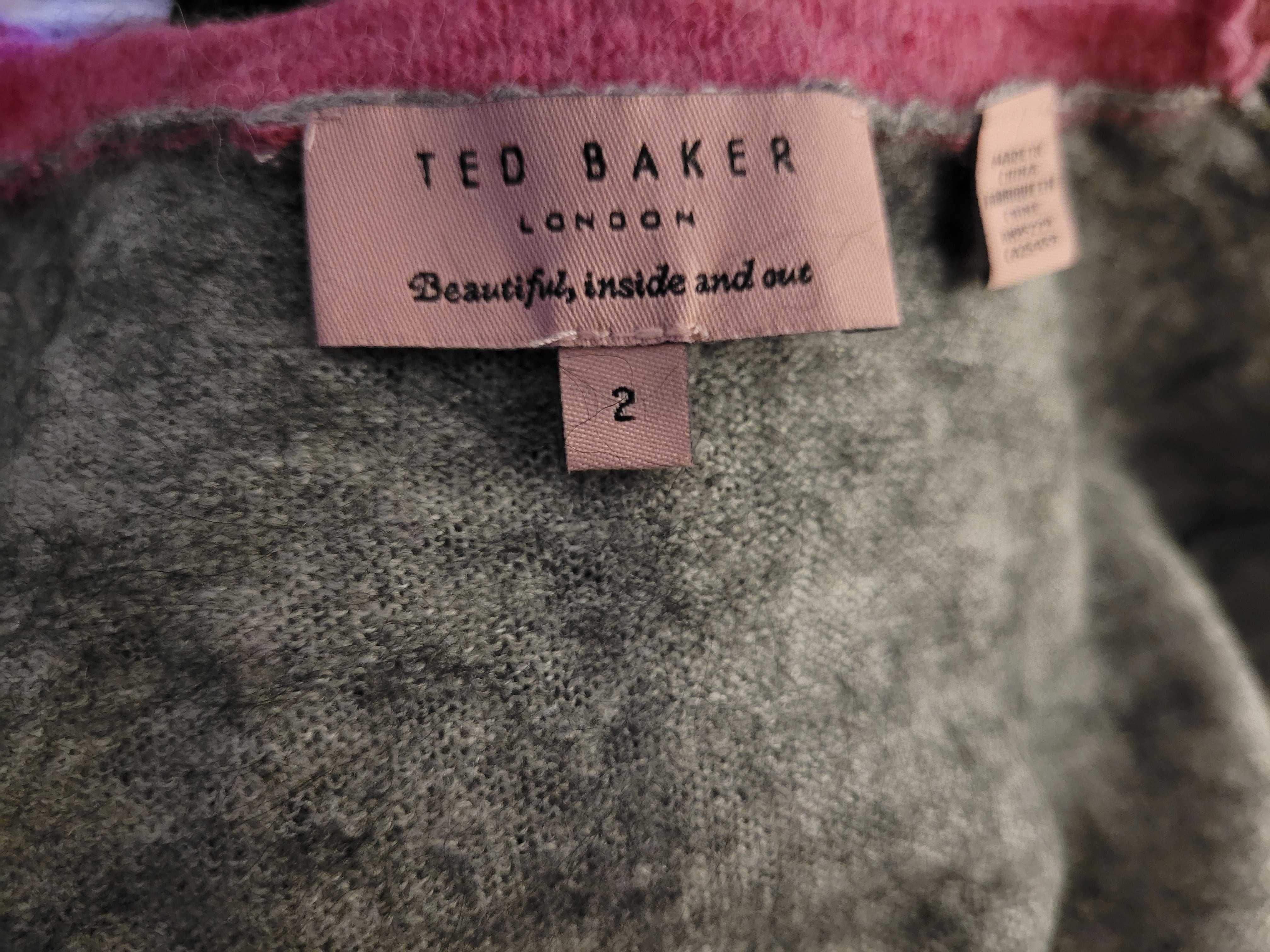 Sweter firmy Ted Baker z przodu jedwab r. 36/38