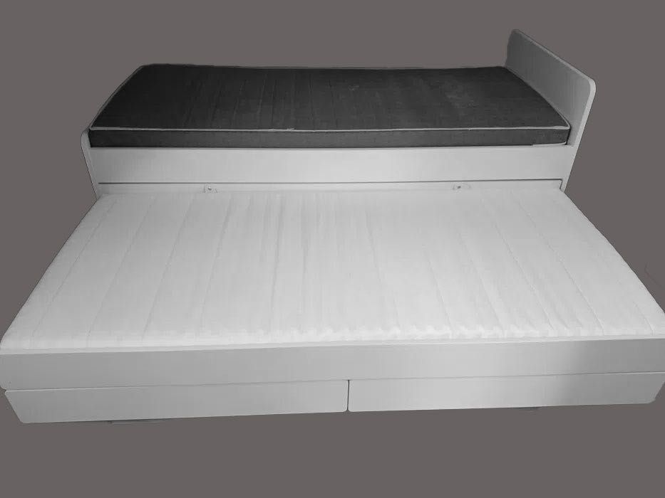 Łóżko rozkładane podwójne IKEA białe 2 x 90 x 200 cm, bez materacy