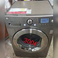 Máquina de lavar roupa da LG 11kg em inox