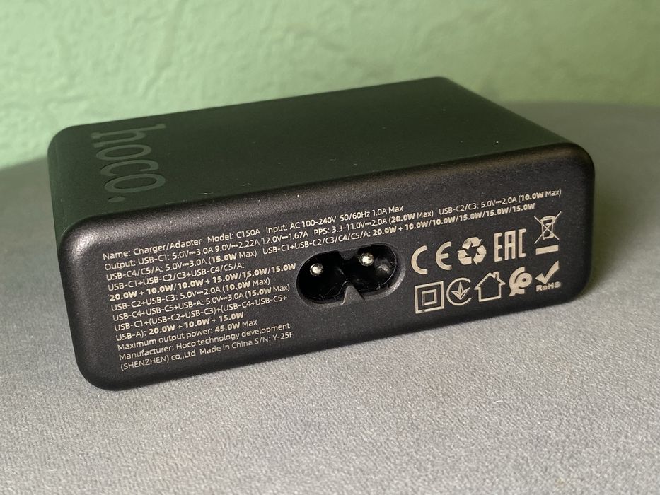 Зарядное устройство Hoco 6в 1 (45W, PD3.0, QC3.0)