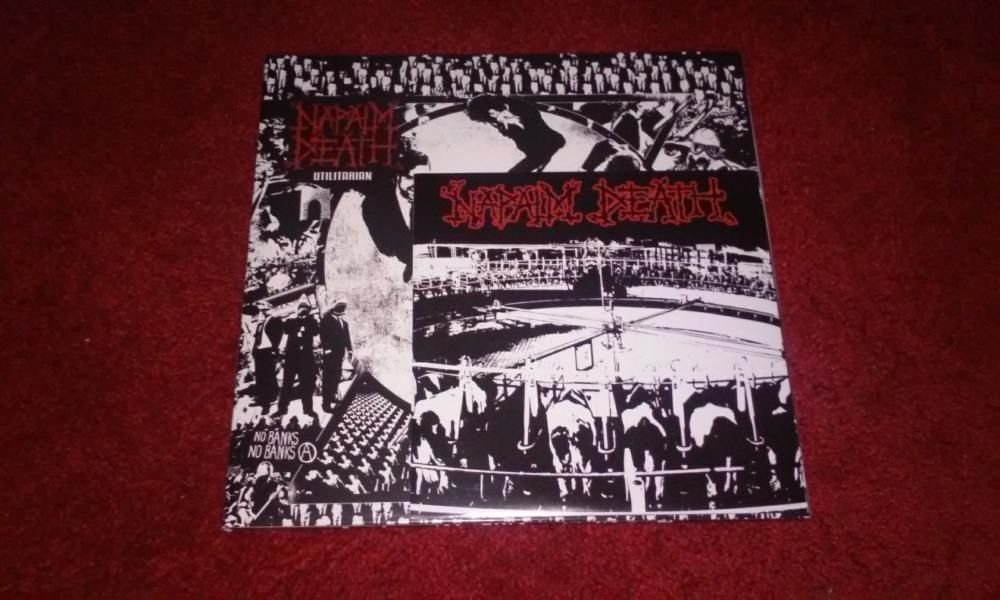 Napalm Death - " Utilitarian " ... 2x 10" + single