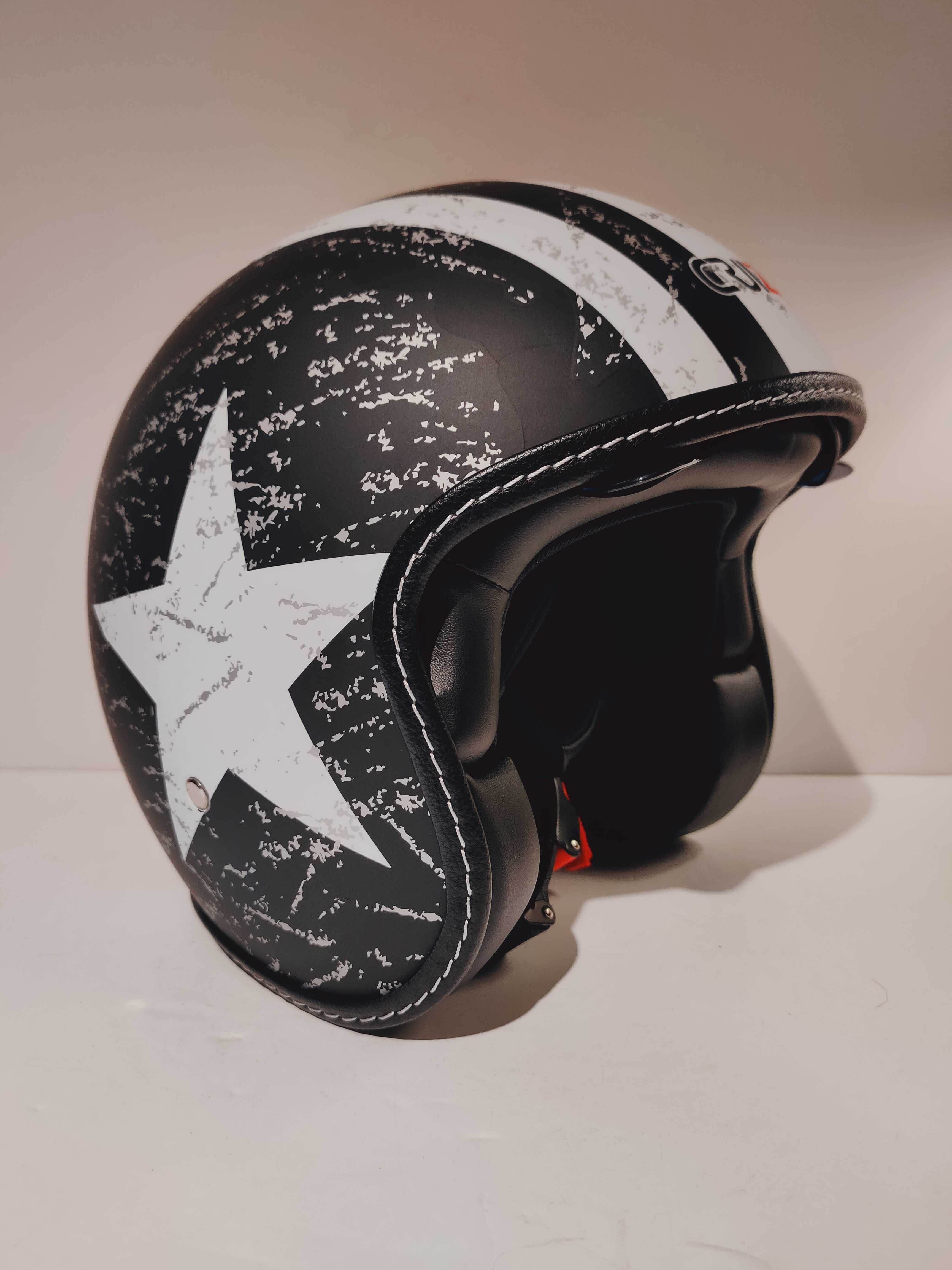 Capacete classico aberto caferacer shooper moto scooter novo